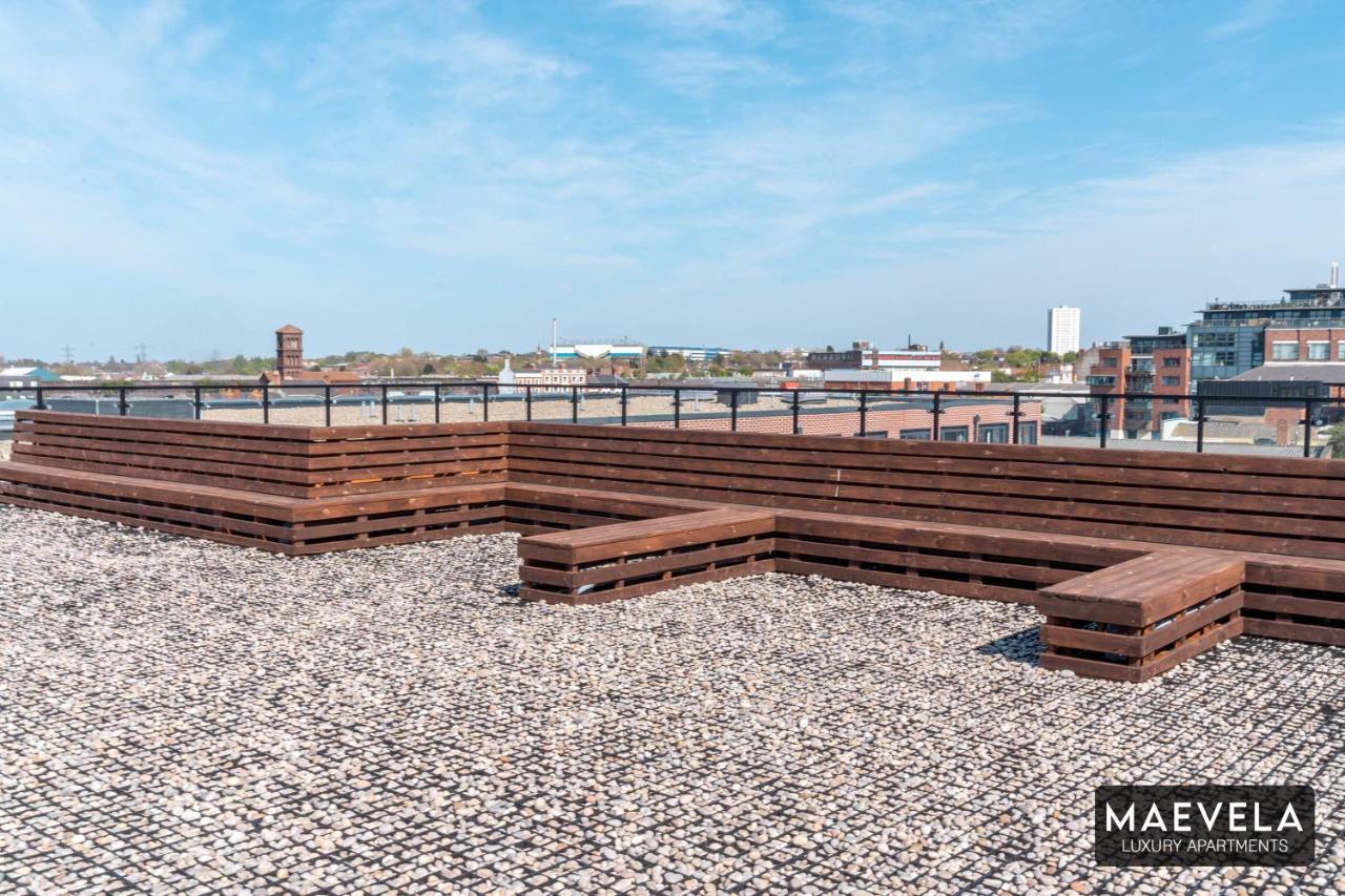 ברמינגהאם Maevela Apartments - Luxury Top Floor Penthouse - With Parking - 2 Bedroom New Build Apartment ✪ City Centre, Digbeth ✓ With Huge Patio Sliding Doors - City View - Rooftop Terrace - Ps4 & Smart Tv'S מראה חיצוני תמונה