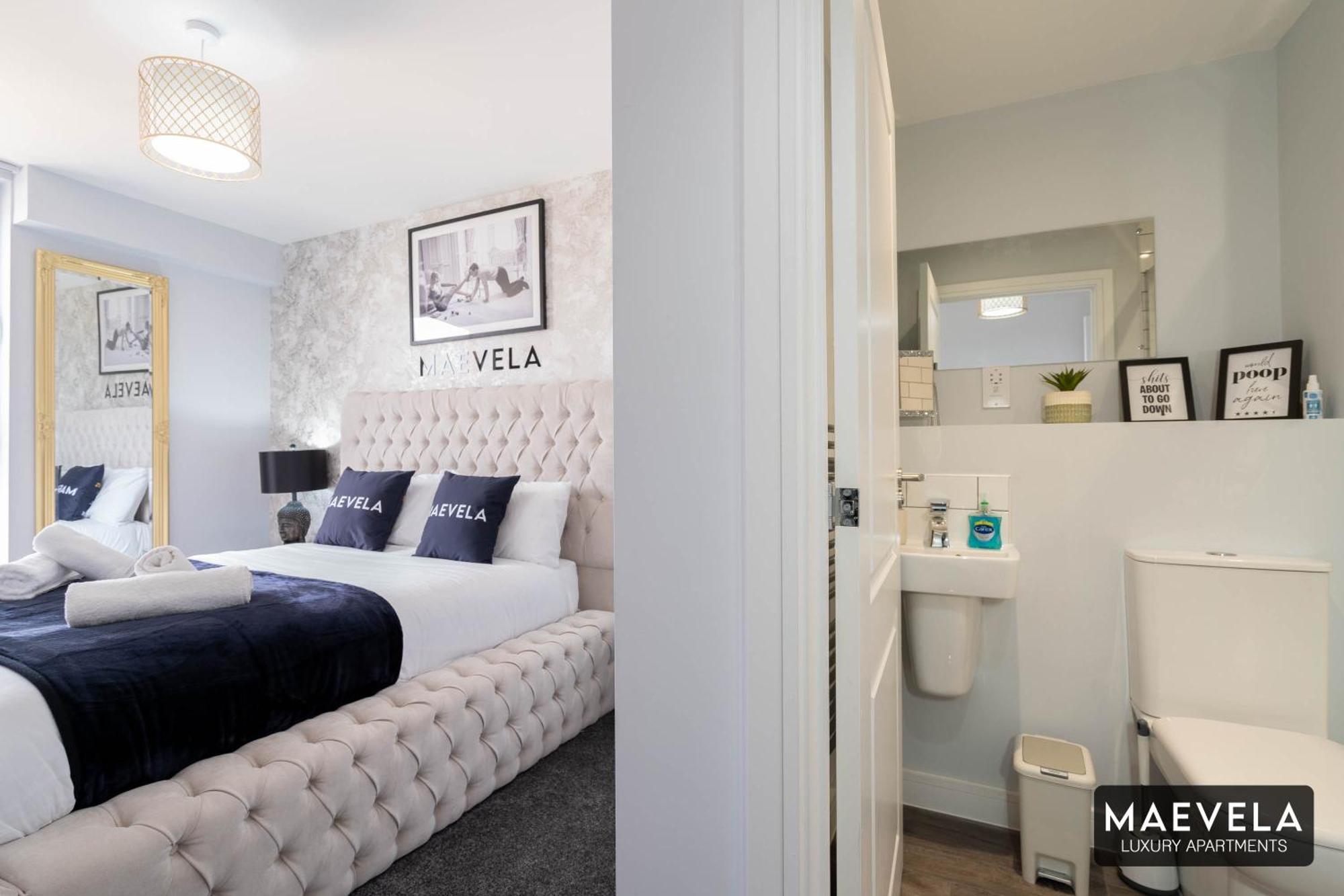 ברמינגהאם Maevela Apartments - Luxury Top Floor Penthouse - With Parking - 2 Bedroom New Build Apartment ✪ City Centre, Digbeth ✓ With Huge Patio Sliding Doors - City View - Rooftop Terrace - Ps4 & Smart Tv'S מראה חיצוני תמונה